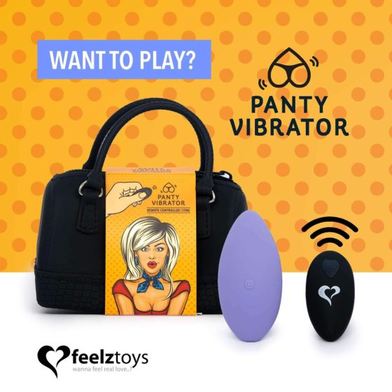 FEELZTOYS Panty - radijski klitorisni vibrator za polnjenje (vijolična)