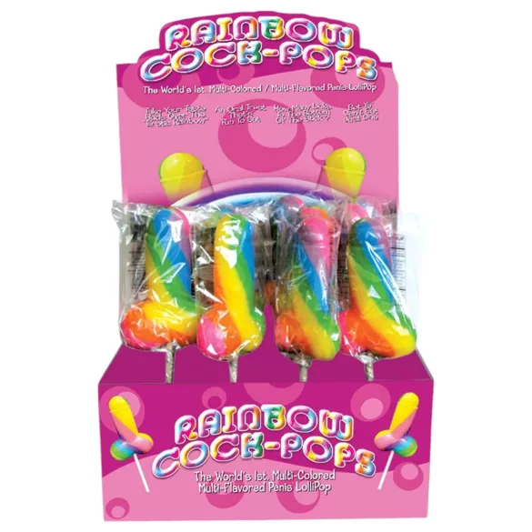 Rainbow Cock Pop - lizika penis - sadni okus - 85g