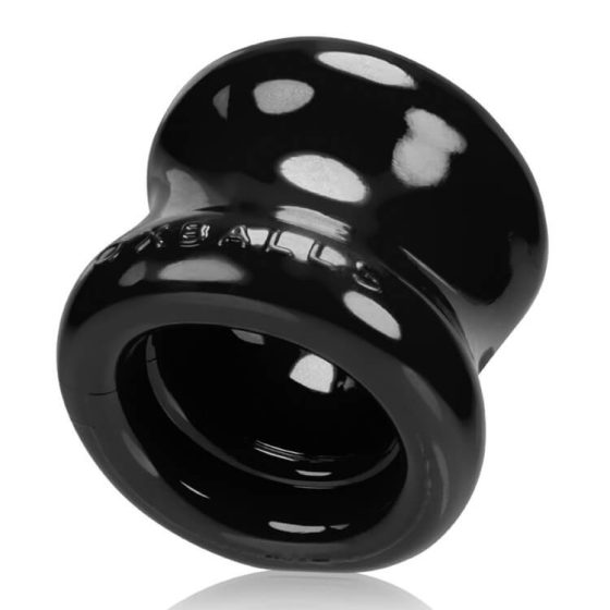 OXBALLS Squeeze - obroč in nosilec za testise (črn)