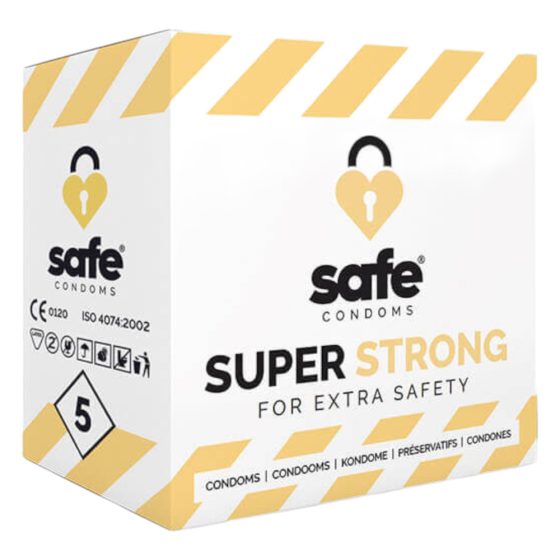 SAFE Super Strong - izjemno močan kondom (5 kosov)