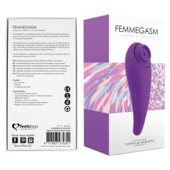   FEELZTOYS Femmegasm - vodoodporni vaginalni in klitoralni vibrator za polnjenje (vijolična)