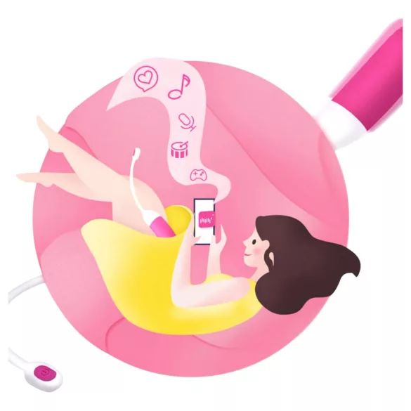 Magic Motion Vini - vibracijsko jajce - pametno, polnilno - oranžna