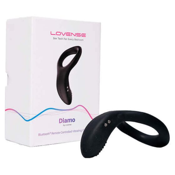 LOVENSE Diamo - pametni vibracijski obroček za penis z možnostjo polnjenja (črn)