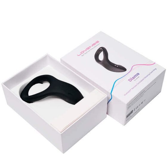 LOVENSE Diamo - pametni vibracijski obroček za penis z možnostjo polnjenja (črn)