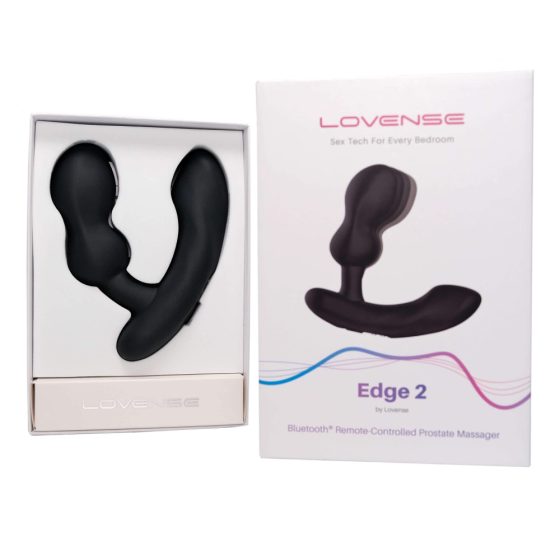LOVENSE Edge 2 - pametni vibrator za prostato, ki ga je mogoče ponovno napolniti (črn)