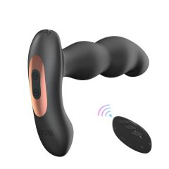   Aixiasia Hiross - Rotacijski analni vibrator z možnostjo polnjenja (črn)