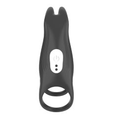   Aixiasia Hoody B - radio obroč za penis z možnostjo polnjenja (črn)