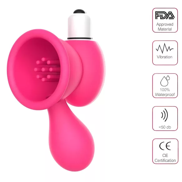Aixiasia Bobo - vibrator za bradavičke - vibracijski - roza