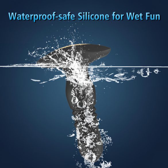 Aixiasia Roy - analni vibrator z radijskim upravljanjem, polnilen - črn