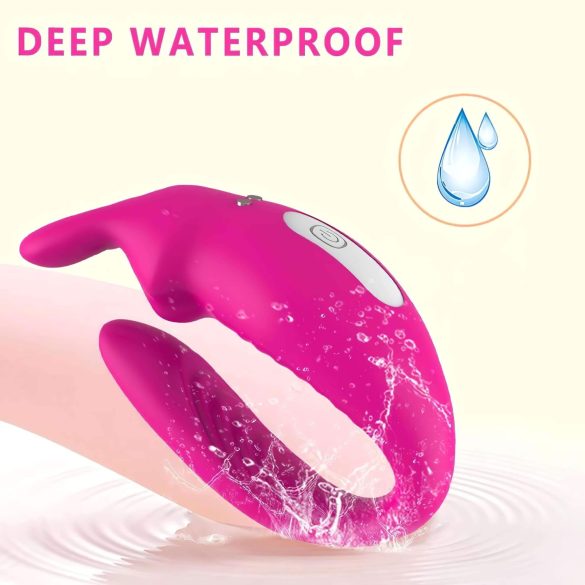 Aixiasia Hera - baterijski, daljinsko vodeni vibrator za pare (roza)