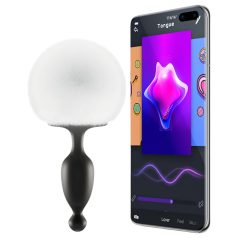   Magic Motion Bunny - analni vibrator s pametjo - nastavek zajčji rep - bela