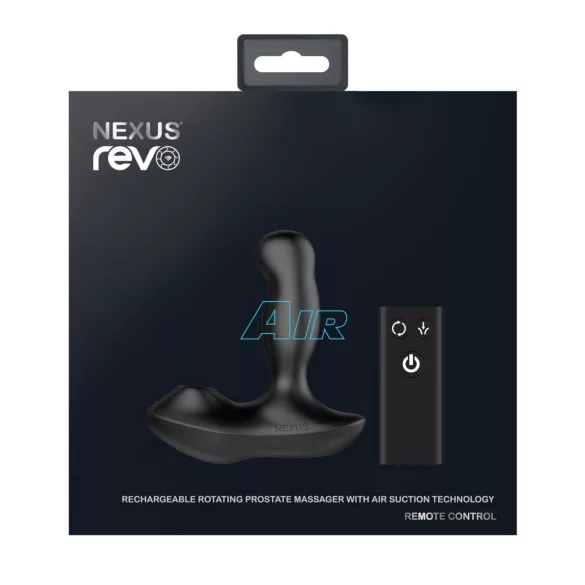 Nexus Revo Air - vibracijski masažer prostate z rotacijo - črn