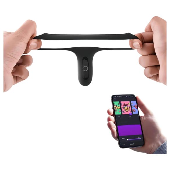 Magic Motion Rise - vibracijski obroč za penis - pameten, polnilec - črna