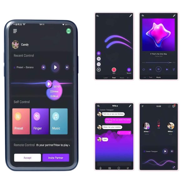 Magic Motion Rise - vibracijski obroč za penis - pameten, polnilec - črna