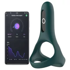   Magic Motion Rise - aplikacijo upravljan vibracijski obroček za penis za moške (zelen)
