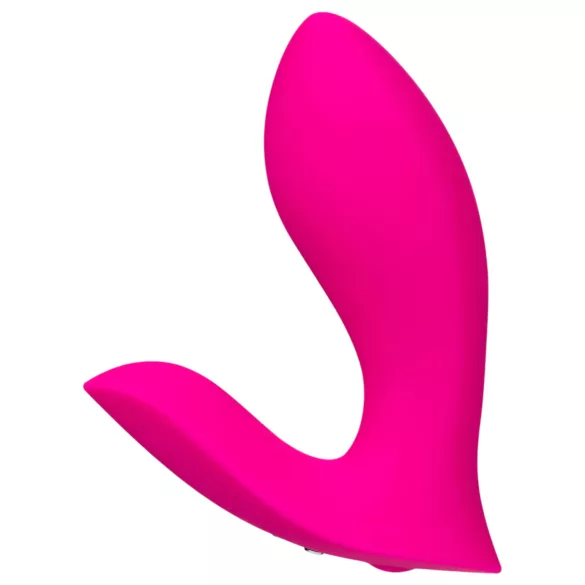 Lovense Flexer - nosljiv, z aplikacijo upravljan 2v1 vibrator za hlačke (roza)