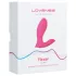 Lovense Flexer - nosljiv, z aplikacijo upravljan 2v1 vibrator za hlačke (roza)