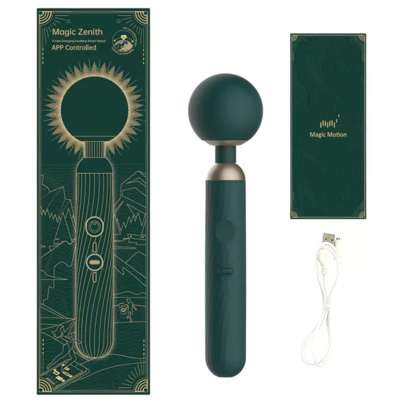 Magic Motion Zenith - vibratorni masažer z upravljanjem prek aplikacije (zelen)