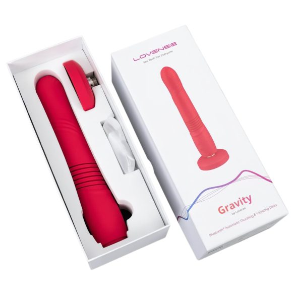 Lovense Gravity - vibrator z udarnim delovanjem - akumulatorski - rdeč
