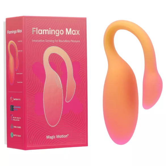 Magic Motion Flamingo Max - vibracijsko jajce - pametno - oranžna
