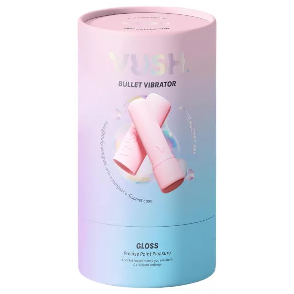 Vush Pop Gloss - mini vibrator - akumulatorski, vodoodporen - roza