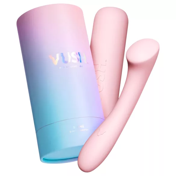 Vush Pop Shine - vibrator za G-točko - vodoodporen, polnjenje USB - roza
