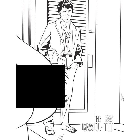 WoodRocket - barvanka za odrasle - prsi motiv