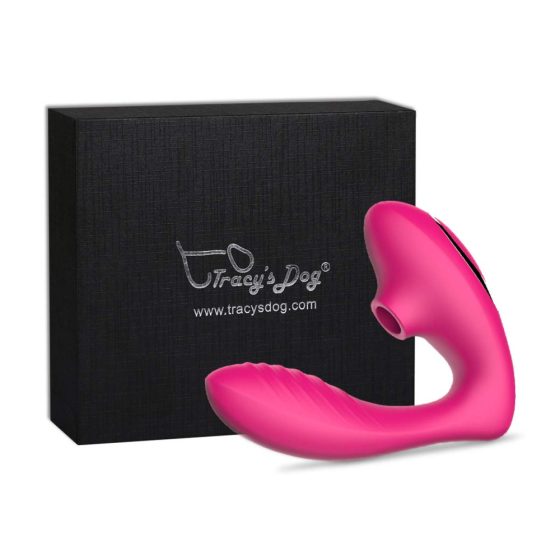 Tracy's Dog OG - vodoodporen vibrator za točko G in stimulator klitorisa (roza)